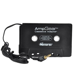 Memorex AmpGear Car Cassette Adapter for iPod/MP3/CD Player - Pl